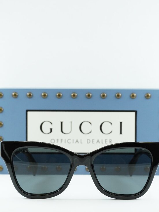 Gucci GG1133S 001 Women Cat Eye Sunglasses - Black / Grey main image 7